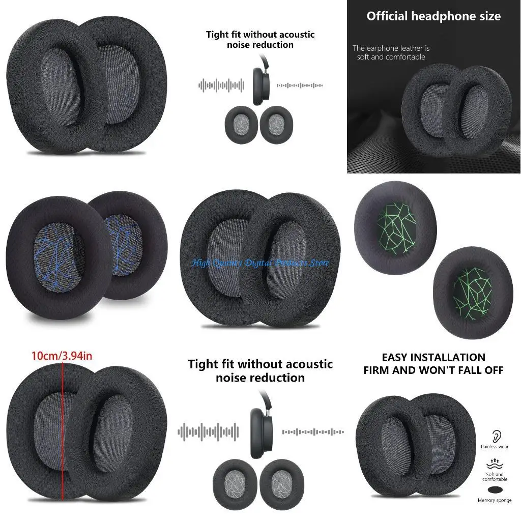 

U2JE Ear Pad Earphone Cover Improved Comfort for Arctis 1 3 5 7 9 Headphones