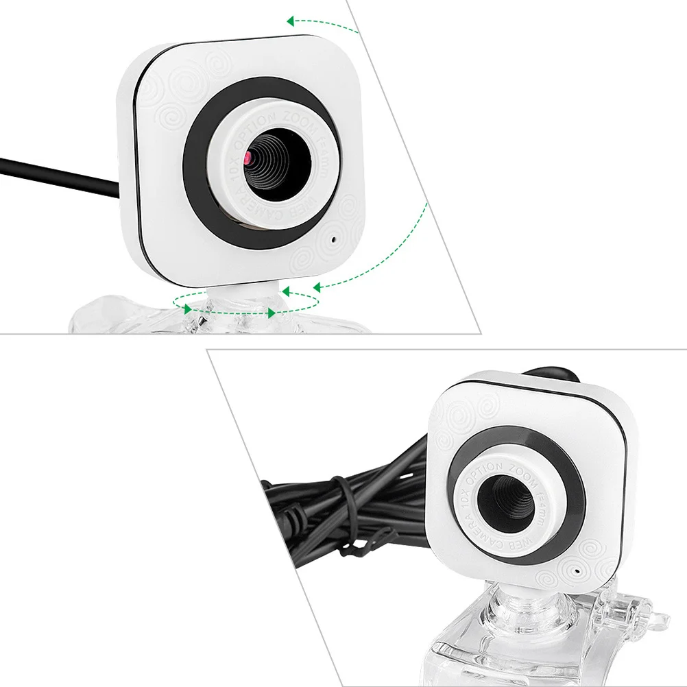 

USB Camera Clear Image Quality Easy Focus Adjustment for Online Learning Video Call Home Use Desktop Notebook Compatible with