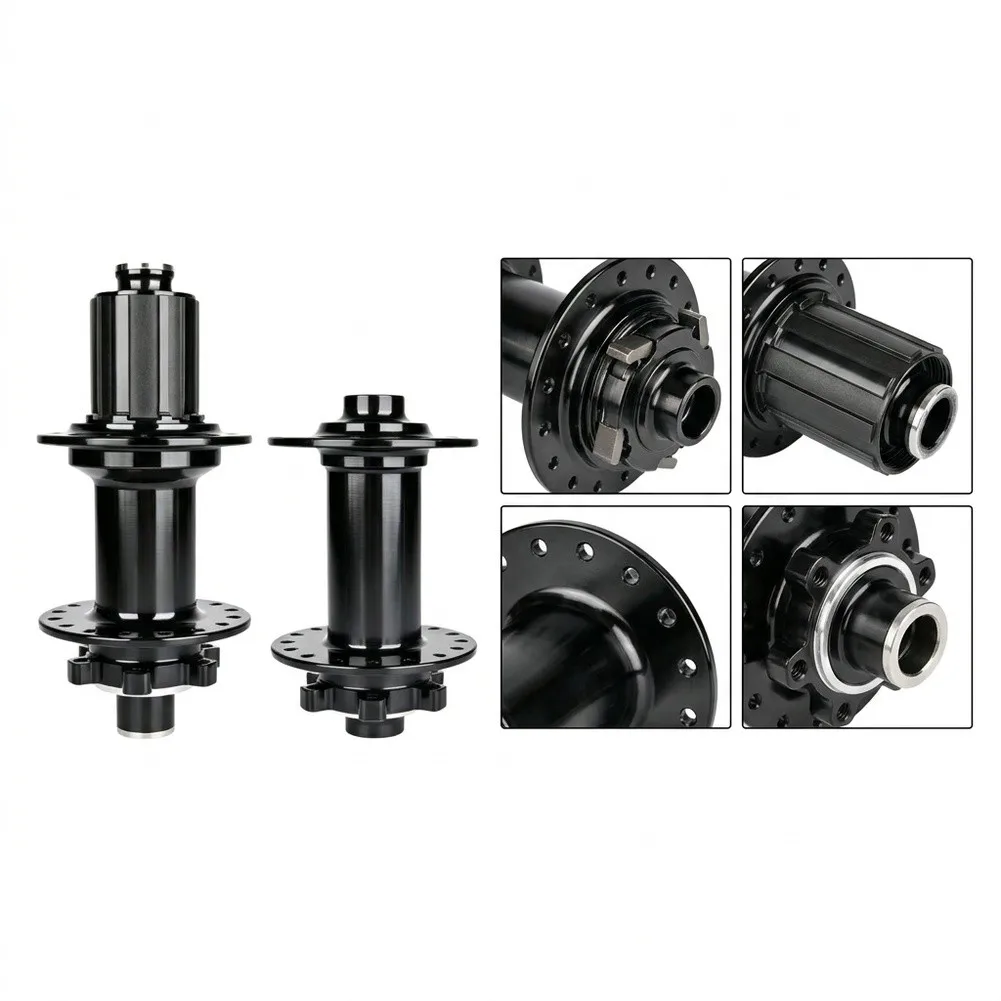 Robust For Mountain Bike Hub Set for 110x15mm Forks and 148x12mm Frames Featuring 6 Pawl Mechanism and 32 Hole Build