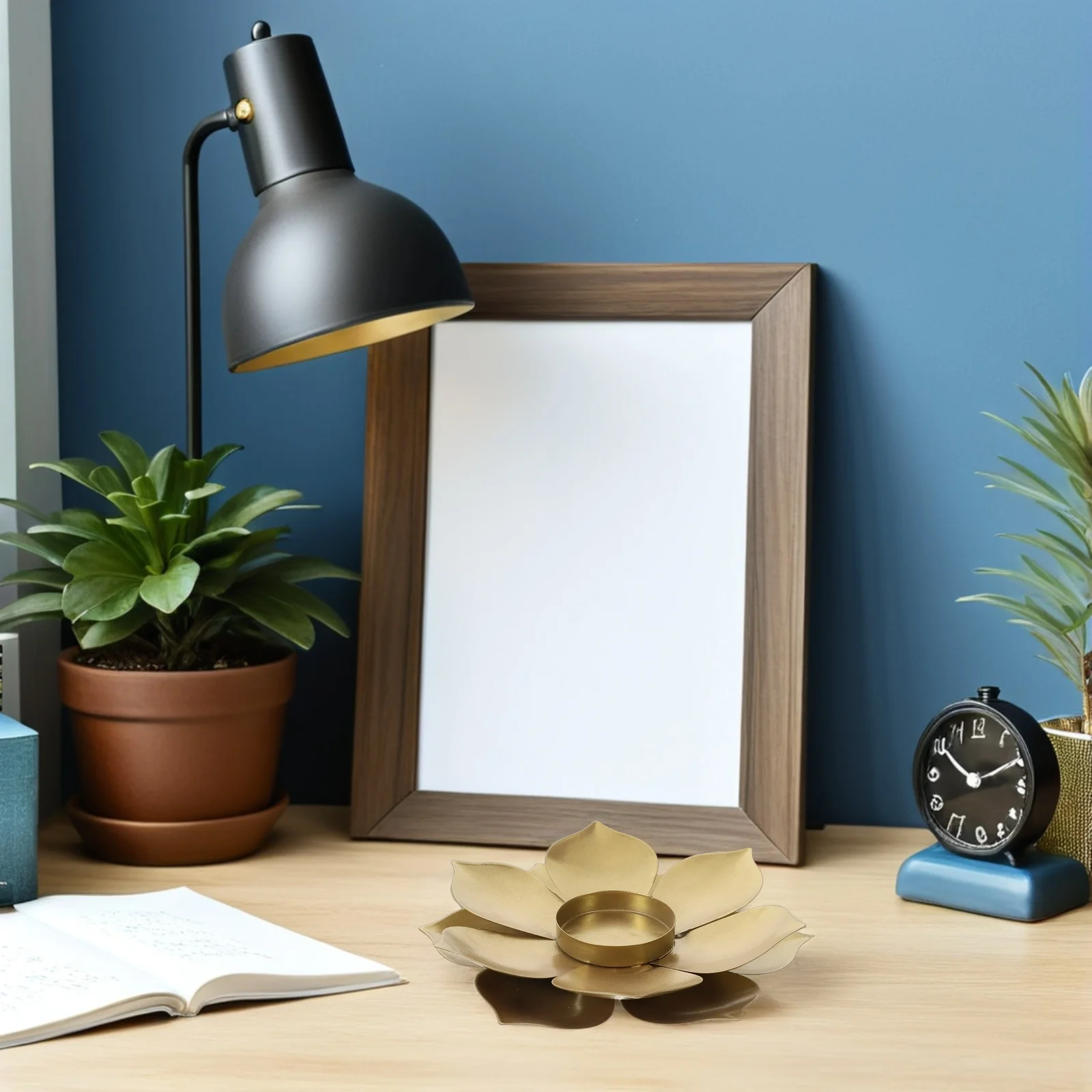 

Lotus Holder Iron Tealight Holder Stylish Home Decor Relaxing Atmosphere Lotus Flower Centerpiece Dining Table Decoration