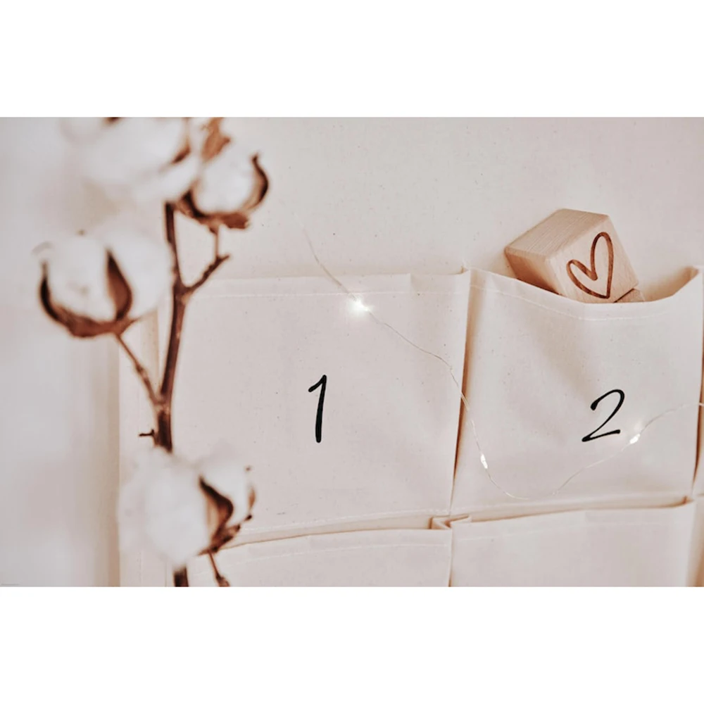 اسم شخصي عيد الميلاد العد التنازلي التقويم للأطفال للتخصيص 24 هدايا صغيرة تخزين جيب الحائط شنطة هدايا #6