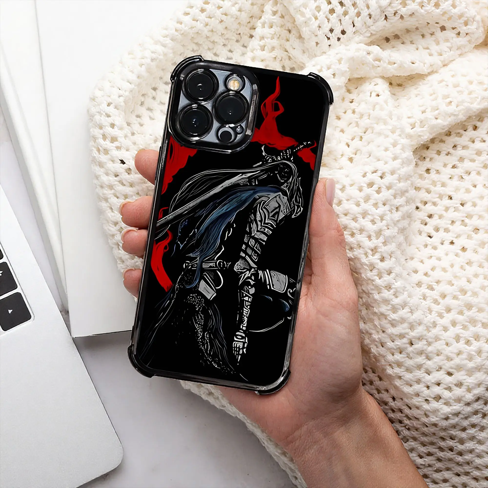 Artorias The Abysswalker Dark Phone Case DDark Souls Electroplating Process IPhone Various Models