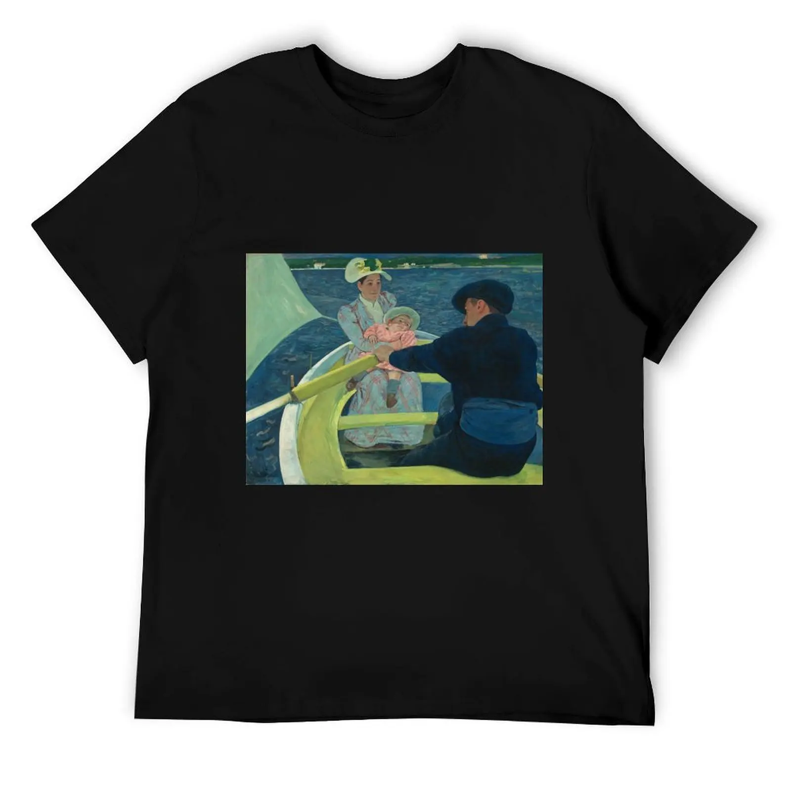Мэри Кассат - вечеринка на лодках, футболка 1893/1894, персонализированные мужские футболки для мужчин, повседневная футболка