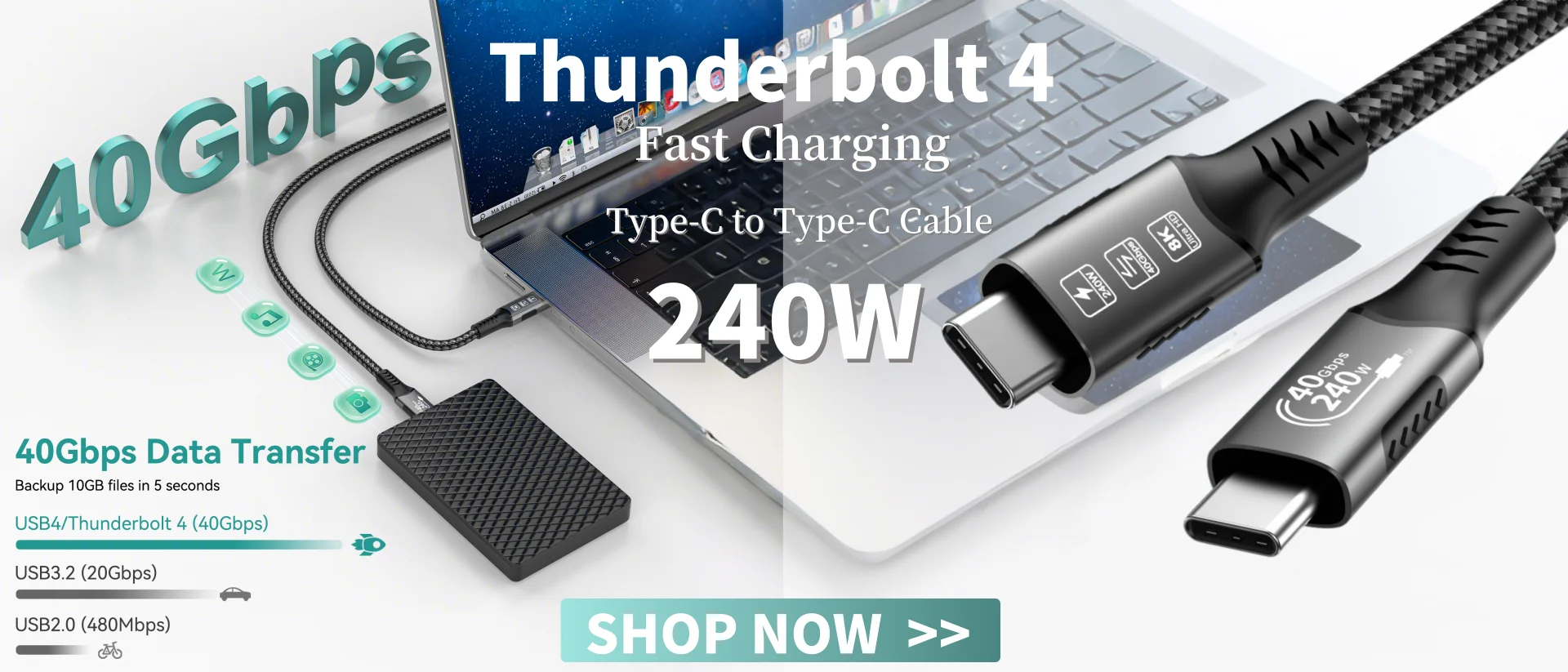 16K HDMI 2.2 Kabel HDMI-Kompatibles Kabel 16K@30Hz/60Hz 8K@120Hz 4K@240Hz HDR HDCP 96Gbps Für HDTV Laptop Xbox PS5 Switch – Detail 1