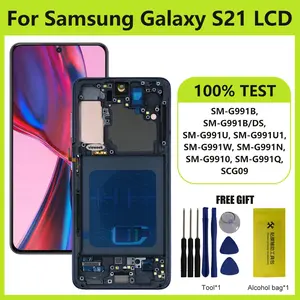 Bilashmart Super AMOLED LCD Samsung Galaxy S21 5G SM G991B SM G991B/DS LCD Display Touch Screen Assembly Digitizer Replacement