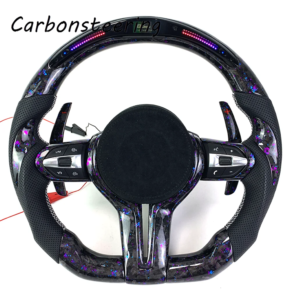 

Дизайн гоночного стиля, индивидуальный светодиодный руль с оборотами из углеродного волокна для BMW F серии M3 M4 M5 F10 F30 F20 F80 F90 F82 F88 F32 F38 F22