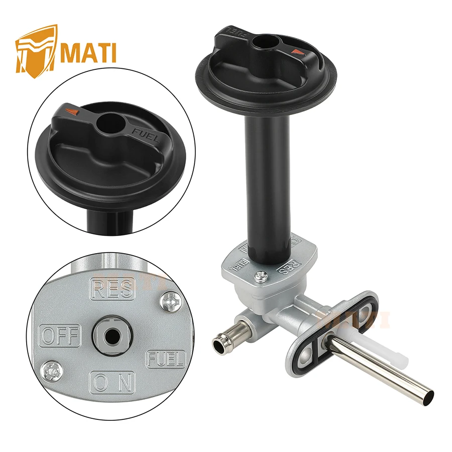 M MATI Fuel Valve Petcock + Lever  For Yamaha Grizzly Bruin 350 660 YFM350 YFM660F 2002-2014 5KM-24500-10-00 1NS-F4524-00-00