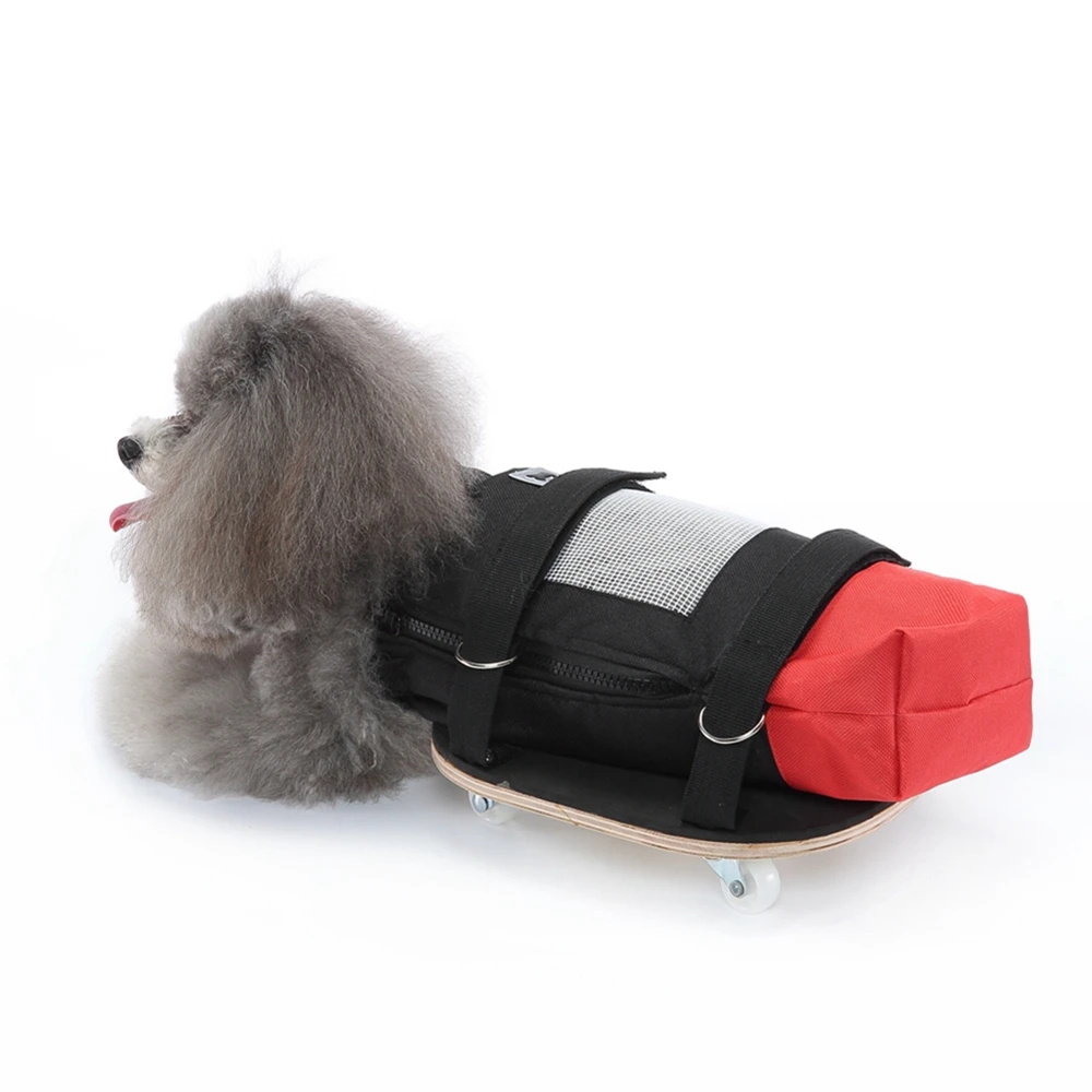 Pet Wheelchair Walk Cart Roller Scooter Pet Dog Weak Paralyzed Wear-Resisting Drag Bag For Handicapped Hind Leg Walking Helper