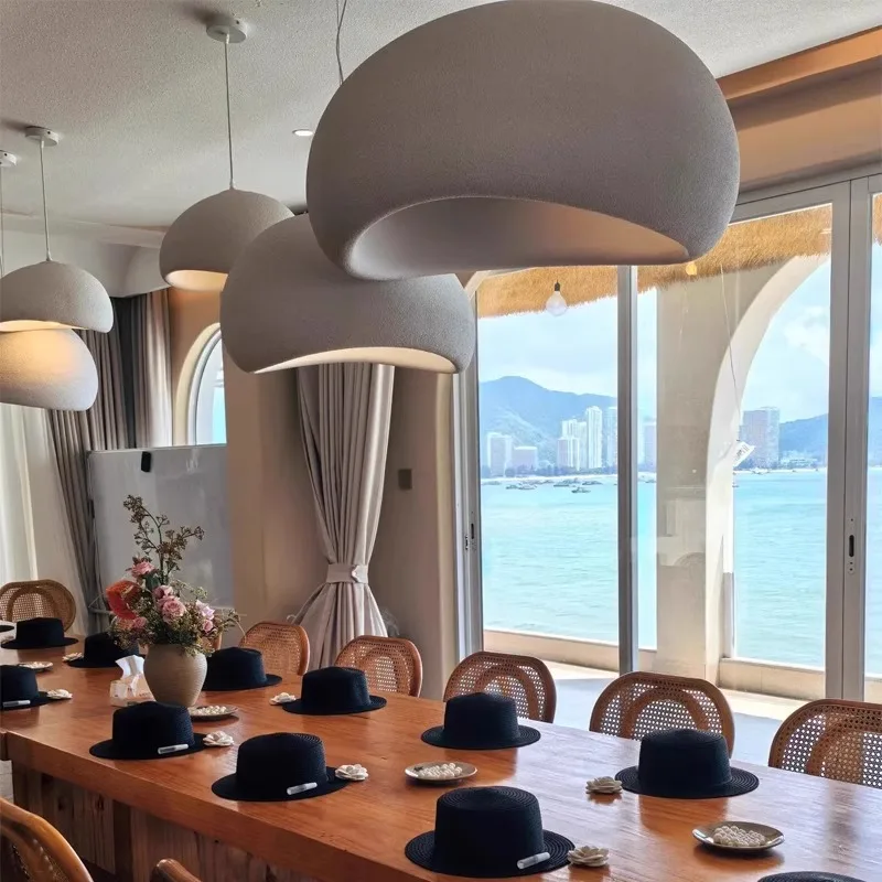 

Modern Wabi Sabi Pendant Lamp Dining Room Lighting Home Decor Living Room Bedroom E27 LED Ceiling Chandelier Loft Hanghing Light