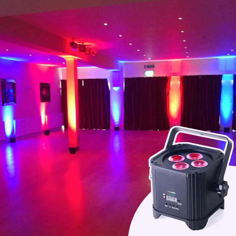 Rechargeable Wireless Battery Powered Uplight Disko Wedding Event Dj Disco LED Stage uplight Light