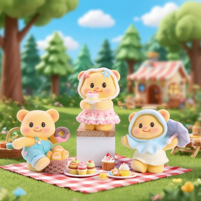 Novo urso de manteiga bolha lazer tempo na moda jogar caixa cega criativo bonito dos desenhos animados ornamento caixa surpresa estudante festival presente