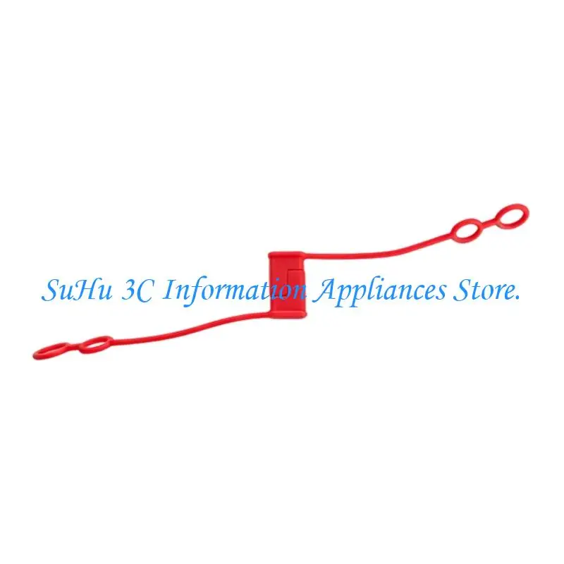 Red Electrical End Covers for SAE Two-Pin Wiring Plug Caps, Plastic Five-Pack with Flexible Retention , 16X7.8MM Fit Reference