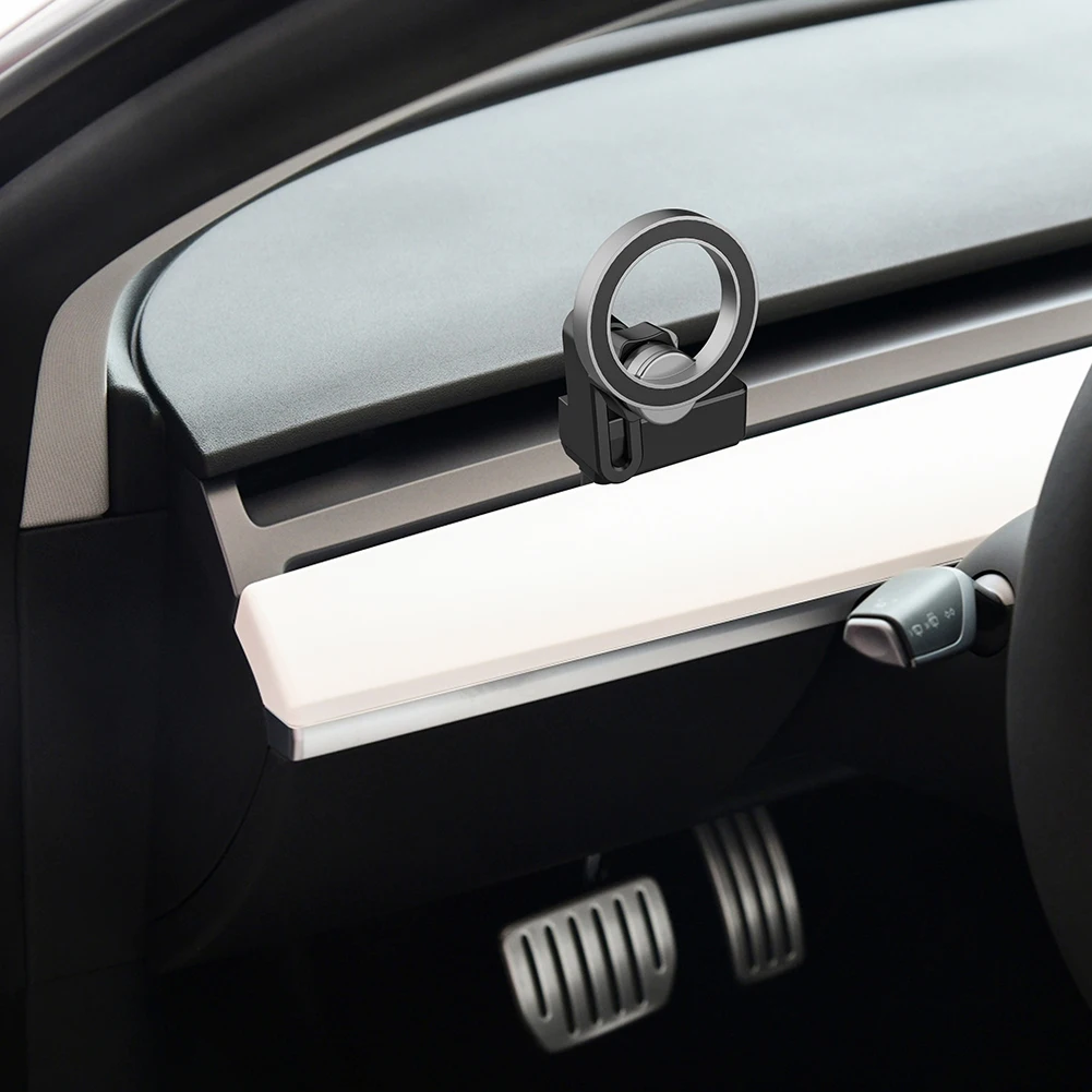 Mobile Phone Holder Universal Phone Bracket 360 Degree Rotation Quick Access Auto Accessories for TESLA Model 3 Model Y view 3