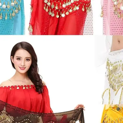 

Хип-шарф для танца живота, пояс, юбка с блестками и кисточками, индийский танец, джазовый танец, хип-шарф, пояс, костюмы для выступлений на сцене для девочек