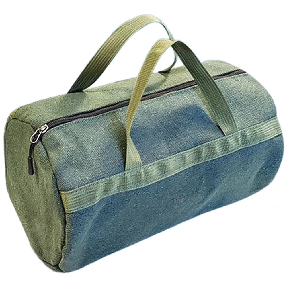 Sturdy Canvas Tool Carrier for Electricians Automotive Technicians Fishing Gear Storage Multiple Dimensions Green