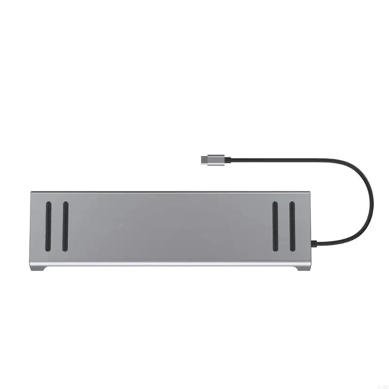 محطة إرساء USB C 14 في مراكز واحدة لأجهزة الكمبيوتر المحمولة مع HDMIS Ethernet و Audios K1KF