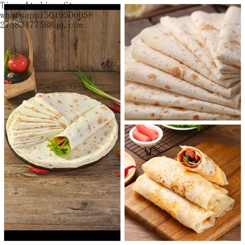 Industrial Automatic Pita Bread Pancake Tortilla Production Line Restaurant Making Baking Machine Price