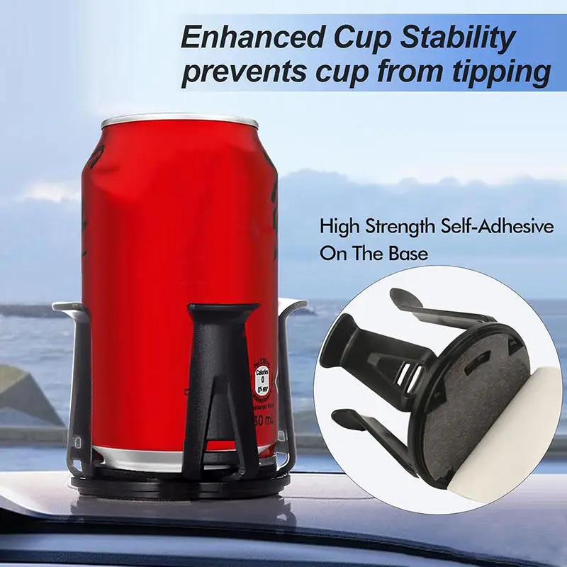 Universal Car Cup Holder Expander Adjustable Vehicle Mounted Drink Holder for Coffee Bottles Cups and Beverages