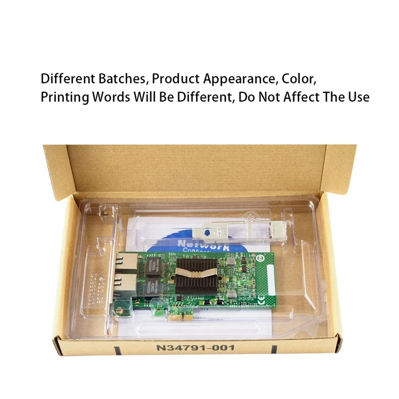 NA82575-T2 PCI-Ex1 Gigabit Dual Electrical Server Network Card 82575EB Chip Desktop Network Card Replacement