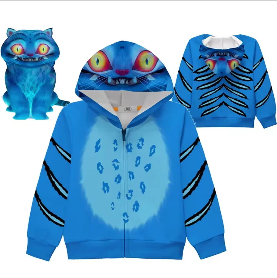 

25/26 Autumn/Winter Zipper Hoodie COS Tiger Hunting Witch Squad Surrounding Oversized 3D Plus Men's and Women's Children's Coat