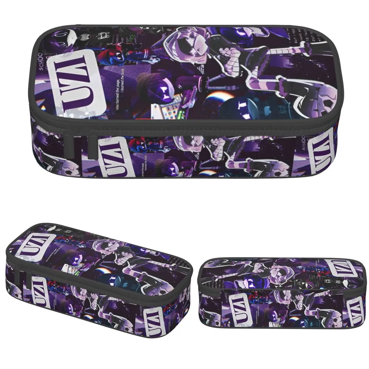 

Murder Drones Pencil Case New Uzi Doorman Aesthetic Pen Holder Makeup Bags Girl Boy Big Capacity School Supplies Pencilcases