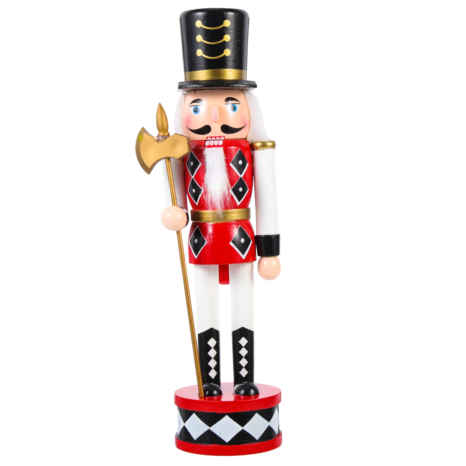 

Standing Drum Nutcracker Wood Xmas Nutcrackers Christmas Traditional Decor Wooden Soldier Gifts for Stocking Stuffers