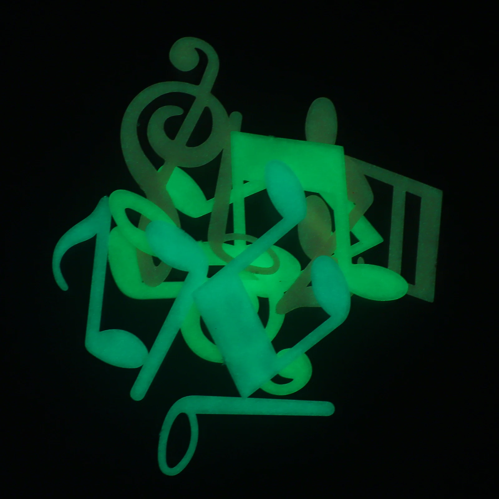 

1Set Luminous Music Note Wall Stickers Colorful Vibrant Design for Kids Room and Bedroom Decor Music Note Pattern Wall Stickers