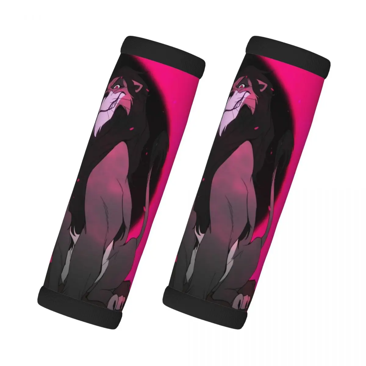 

Custom The Lion King 2 Pcs Luggage Handle Wrap Soft Grip Handle Cover Comfortable Anime Neoprene Suitcase Identifier Travel