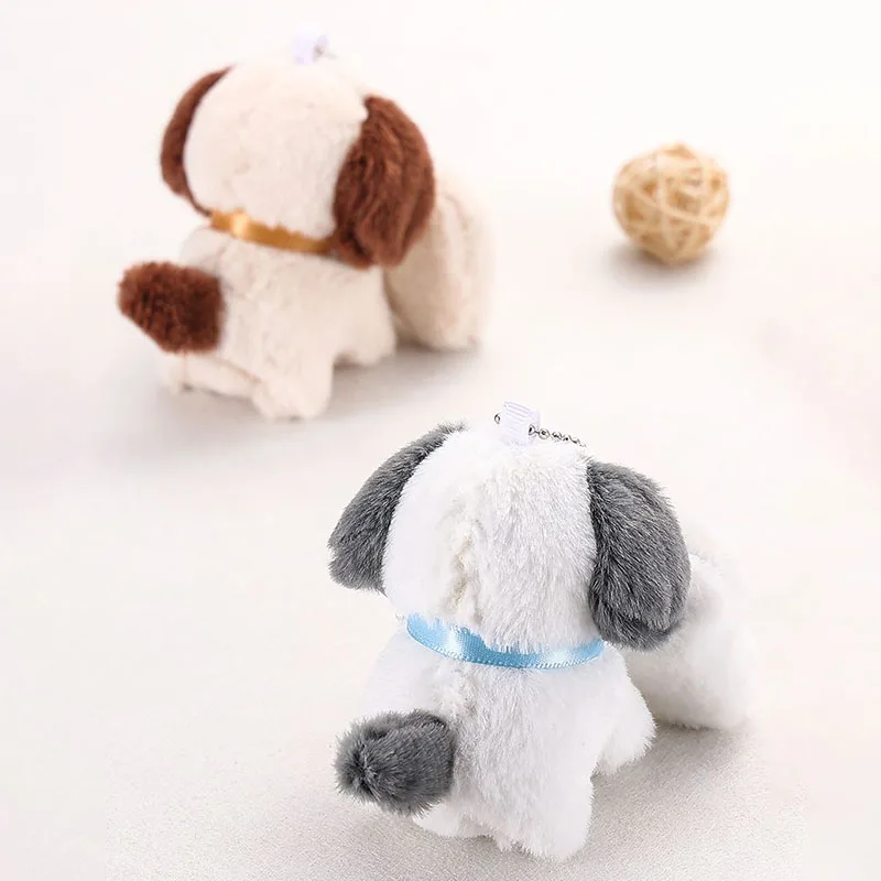 Lindo Llavero de Peluche Suave con Forma de Perro, Juguete de Peluche, Colgante para Bolso, Llavero para Coche, Pequeño Adorno para Regalo de Cumpleaños, Festivo o Uso Diario, Estilo Kawaii