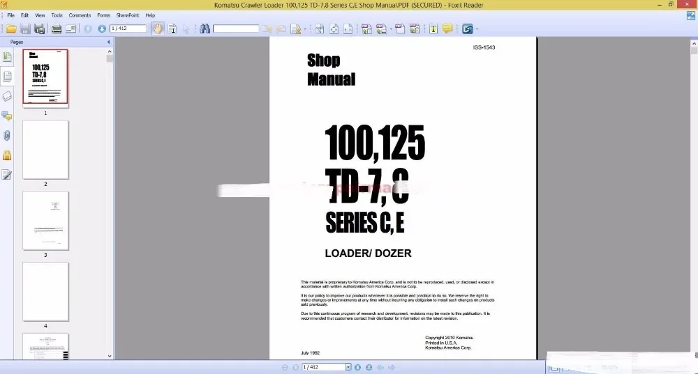 Komatsu All Models Shop Manual 2017 PDF 70GB+2021 image 4