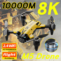 KBDFA New M5 Max Drone 8K Professinal 4K HD Camera Wide Angle Optical Flow Localization Brushless Motor RC Quadcopter Apron Sell