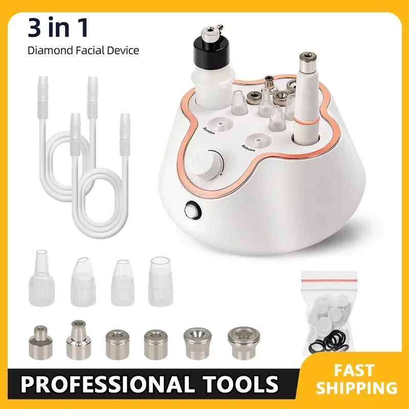 Professional Diamond Microdermabrasion Machine for Home Use Facial Peeling Beauty Exfoliation Deep Face Cleaning Skin Care Tool