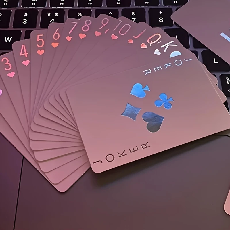 

Яркие светящиеся в темноте игральные карты. Развлекательная семейная игра для взрослых, прочный материал для карточек, идеально подходящий для подарка.