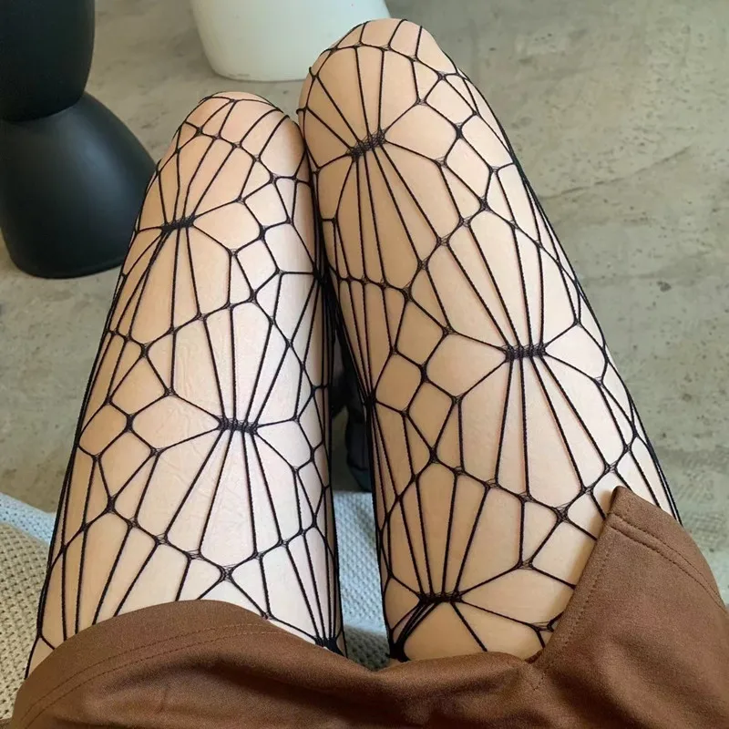 Sex net socks open a seductive spider web sexy fashion pantyhose