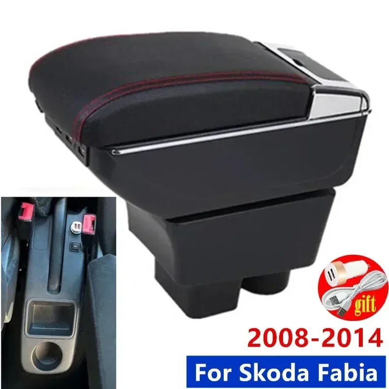 

Central armrest box For Skoda FABIA Armrest For Skoda Fabia 2 2008-2014 Car Armrest box Storage box Dedicated Retrofit Interior