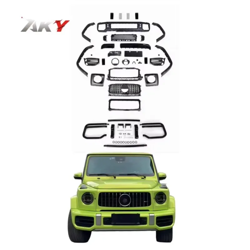 

New Design for G-class W464 2019+ Upgrade to New W464 G63 Style Bodykit Front Bumper Top Car G