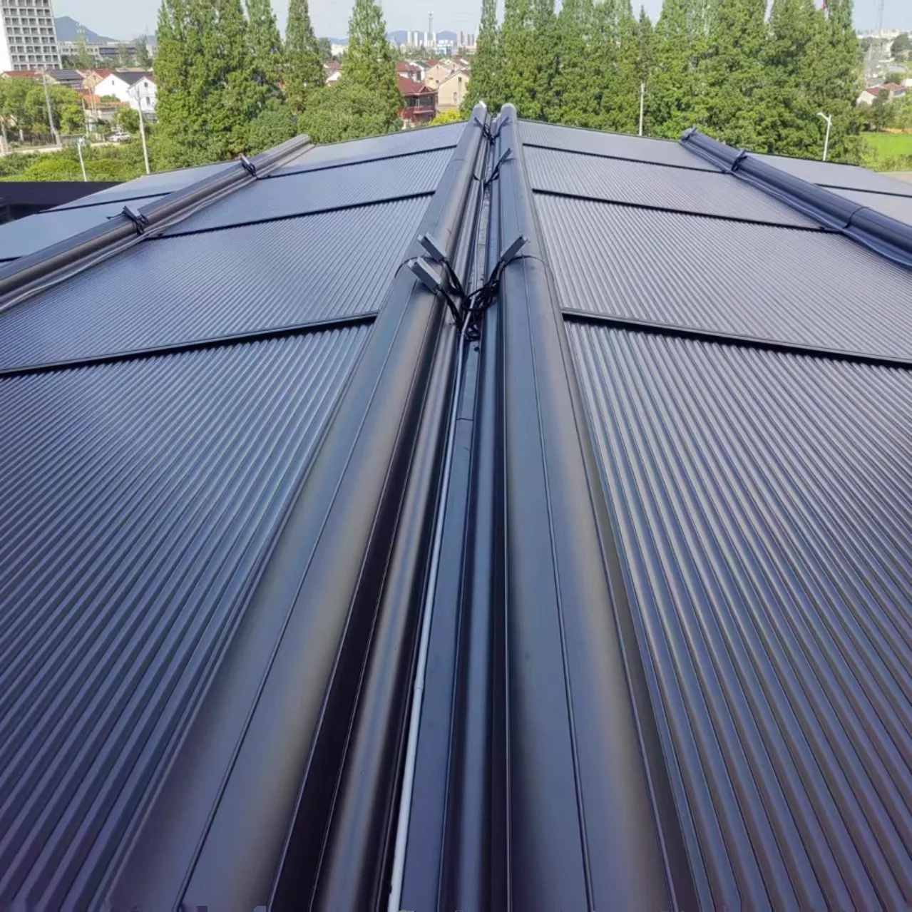 Outdoor adjustable electric aluminum alloy canopy sun room shading and heat insulation artifact alloy material balcony roof
