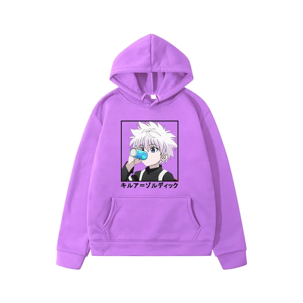 Children\'s Clothing Hunter X Hunter Hoodies Killua Zaoldyeck Loose Hooded Sweatshirt for Girl Hoody Pullover Clothing for Boys