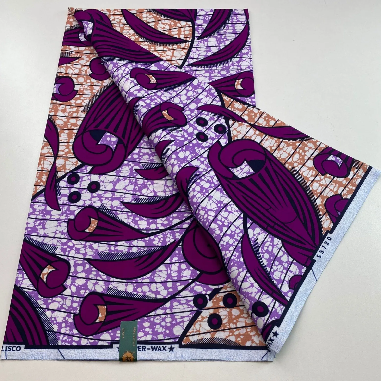 2025 New Veritable Wax Pagne African Super Real Holland Wax VL Original 6 Yards 100% Cotton Batik Lace Dress Dutch Loincloth