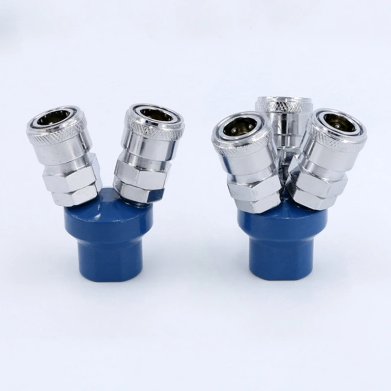 Kết nối nhanh Phụ kiện 2/3 Way Air Splitter Công cụ khí nén Phần cứng Vận chuyển thả bền