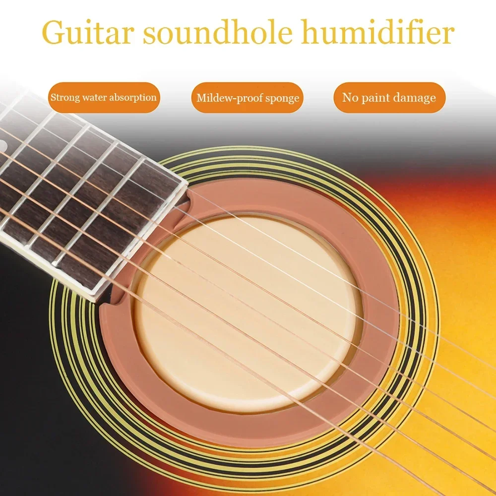 Guitar Sound Hole Cover Humidifier Mould Proof Sponge Ballad Classical Guitar Sound Hole Dehumidifier Guitar Parts & Accessories