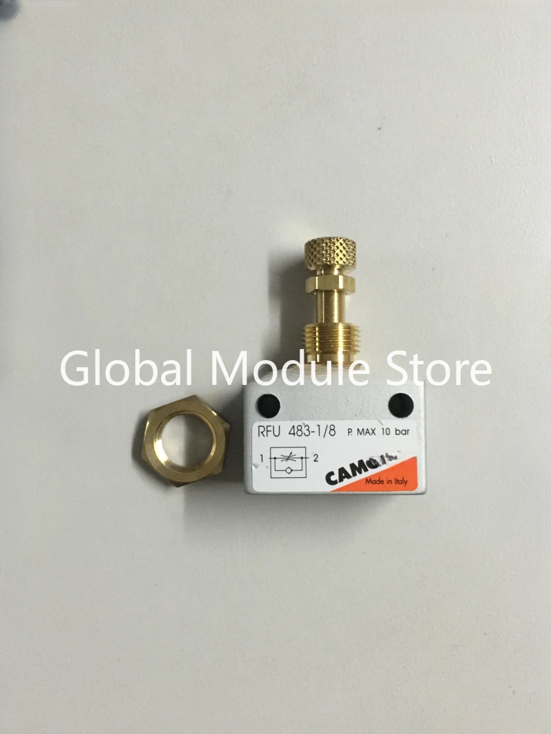 RFU 483-1/8 RFU 446-1/4 RFU 444-1/4 RFO 346-1/4 RFU 482-1/8 RFU 452-M5 RFO 352-M5 New Original Camozzi Flow Control Valve