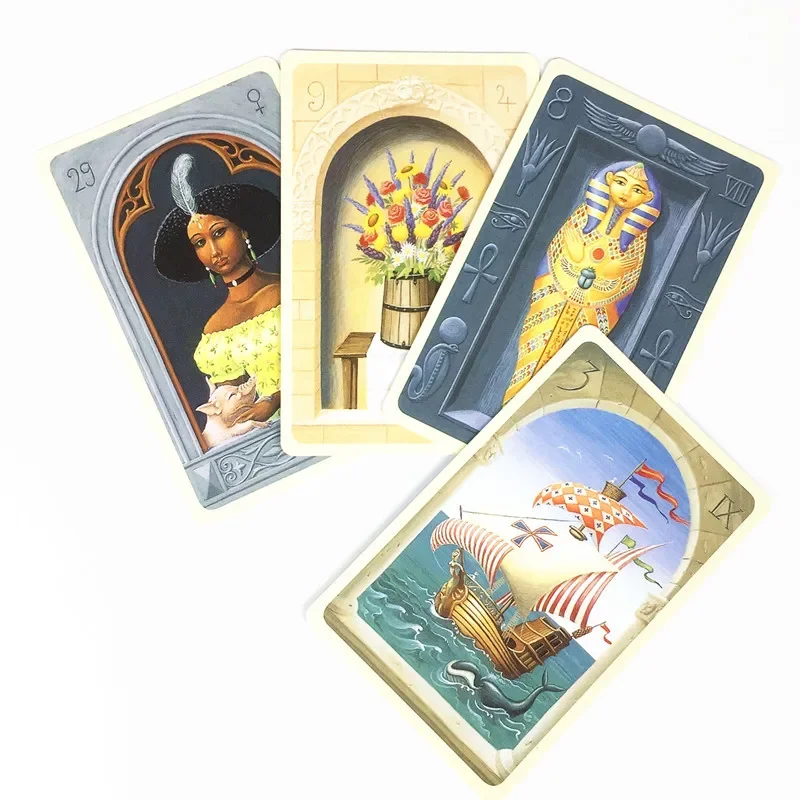 Mini Size Game Cards Mystical Lenormand Oracle Cards  With English PDF Guidebook Indoor Deck Card Game Toys For Child Adult