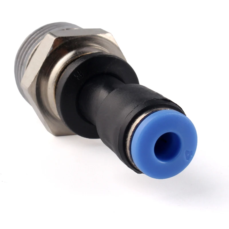 Variable Diameter Straight PGJ10-6/8-6 Pneumatic Gas Pipe Quick Connector 10-8/12-10 Reducing Quick Connector Stainless Steel