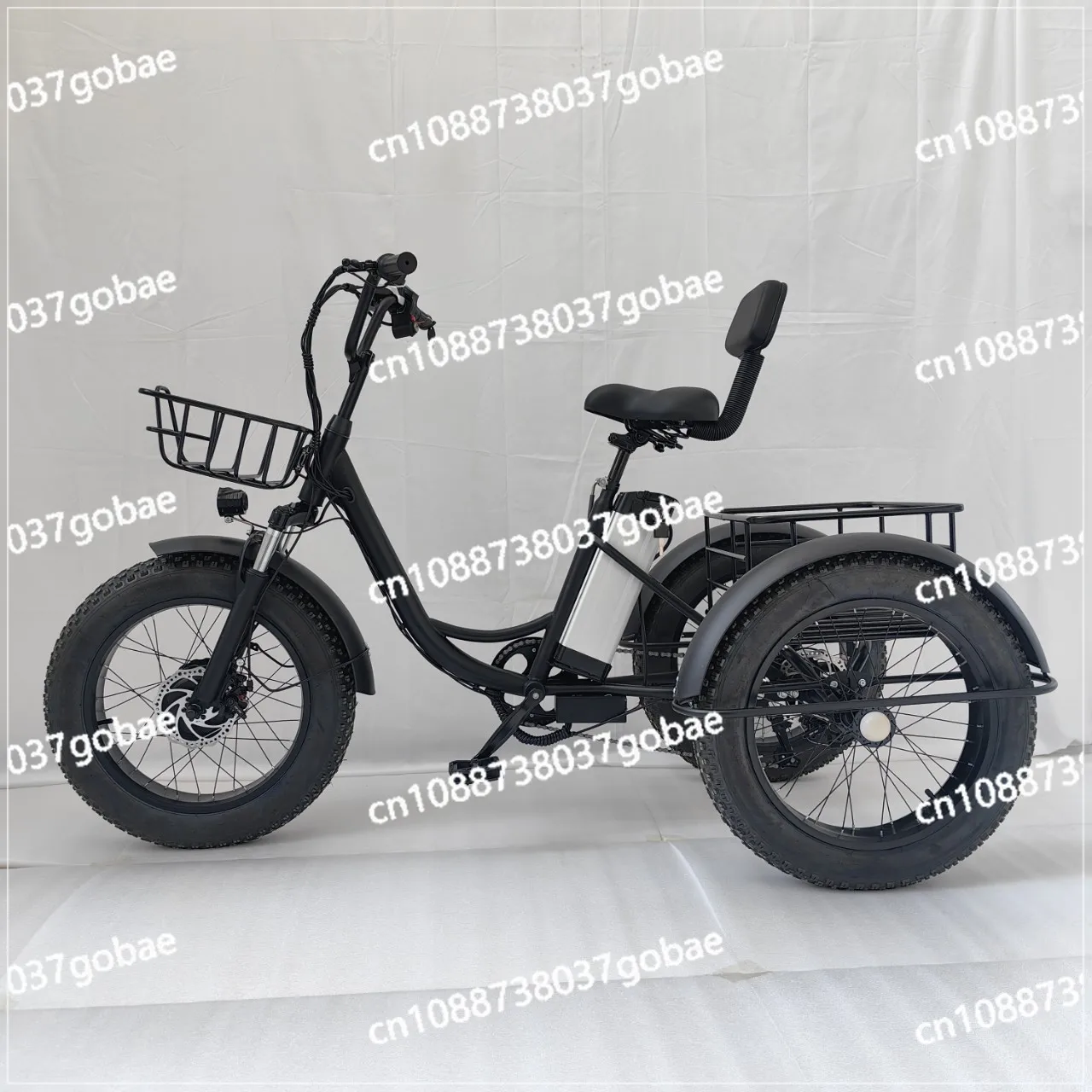 Cross border hot selling 20 inch fat tire electric pedal tricycle snow lithium battery bicycle