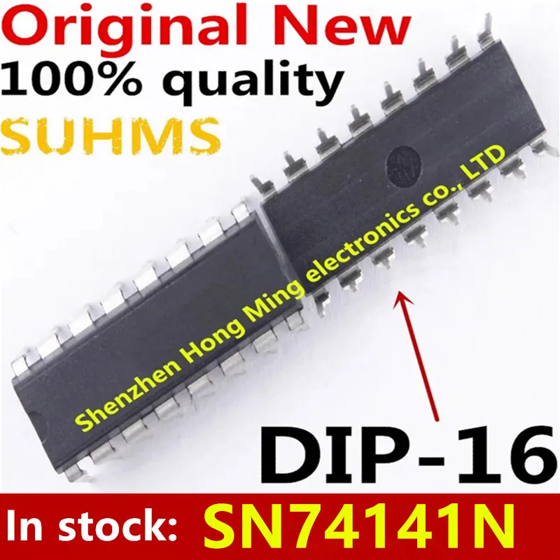 مجموعة شرائح SN74141N DIP-16, 5 قطع 100%