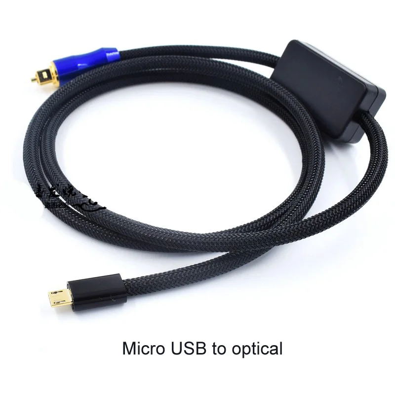 Chifi typu C-C Micro USB A do światłowodu Audio kabel do androida głośnik wzmacniacz zasilania połączenia telefonu komórkowego