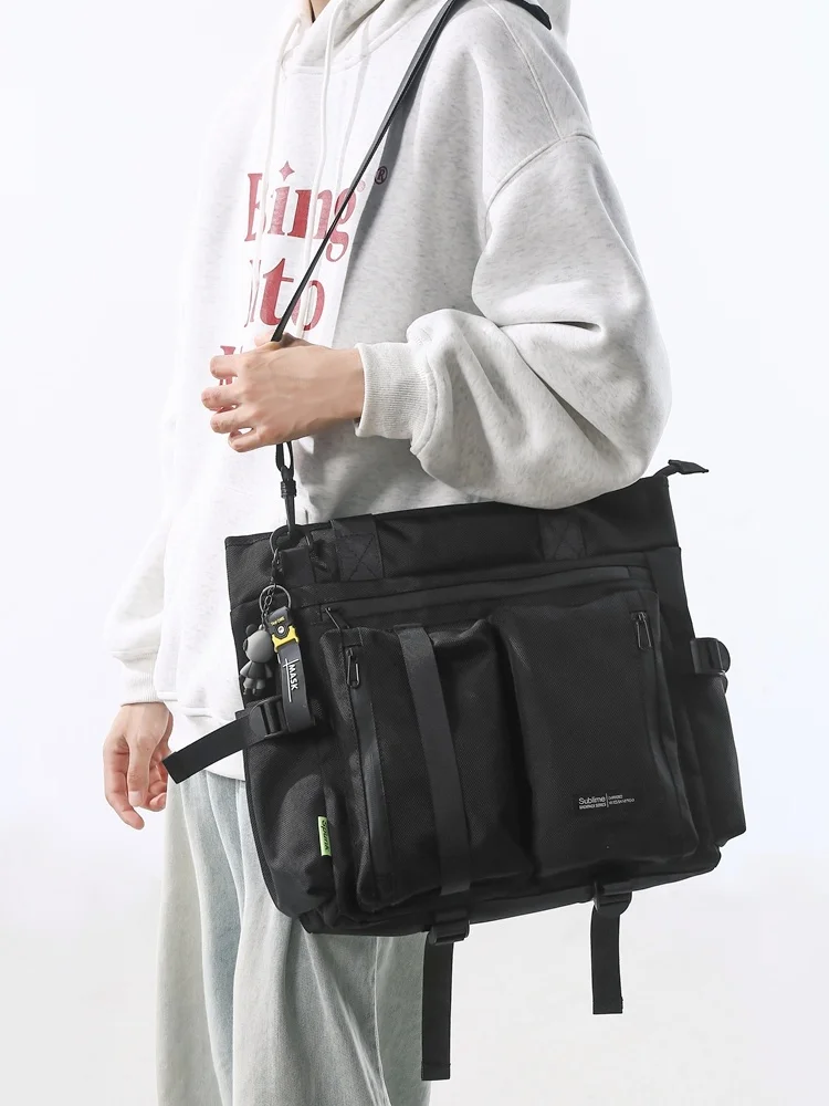 

ex Large Capaci Slant Crossbody Bag Street Sle Functional Workwear Single oulder Tote Bag for Class And Tutoring