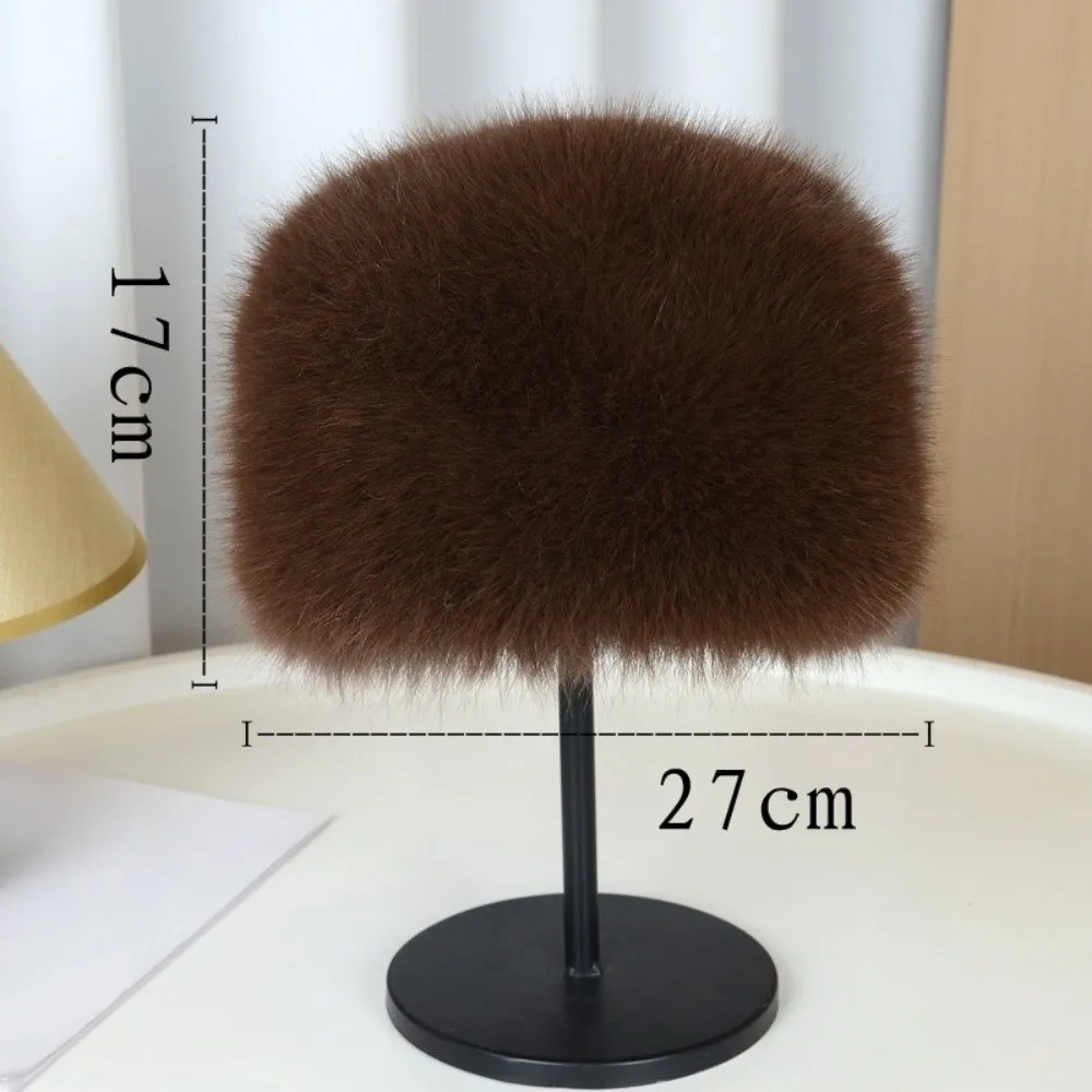 جديد رقيق الفراء دلو قبعة دافئة سدادات حماية الأذن صياد قبعة فروي لينة الثلوج قبعة تزلج الشتاء #2