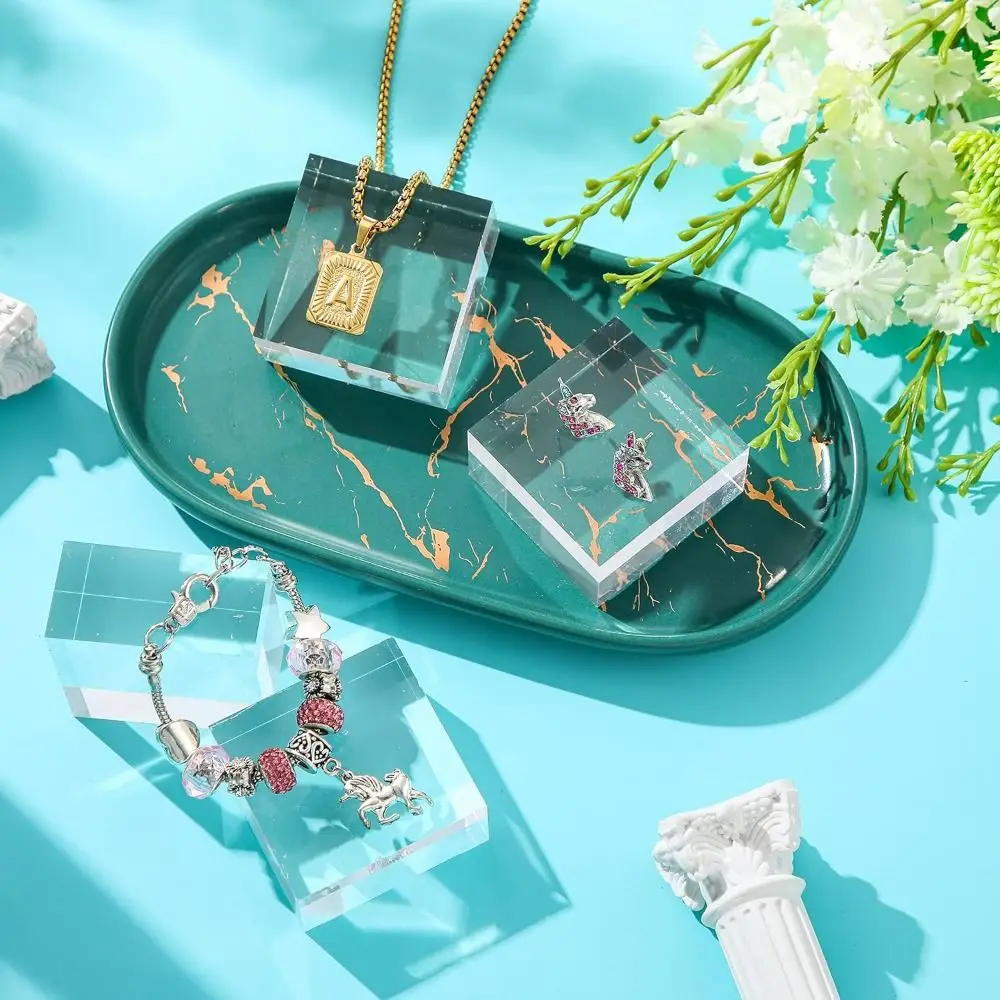 

Твердые подставки для ювелирных изделий K9, кристаллическая полированная коллекция, держатель для шоу, толщина, прозрачные подставки для рукоделия